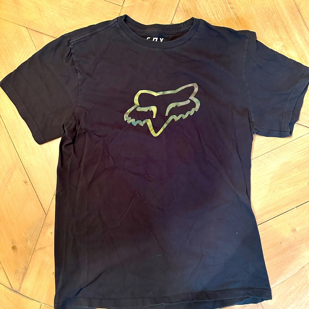 Fox Racing, Men’s Medium, Black with Green Logo